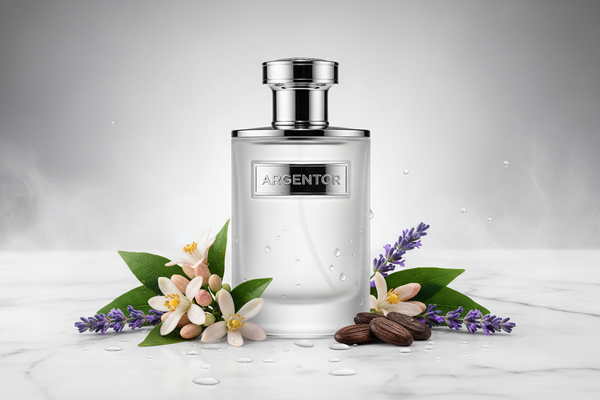 Argentor Inspiriert von: SILVER SCENT von JACQUES BOGART. Aromatisch, frisch, intensiv. Dieser Duft bietet eine ausgewogene Komposition, die seinen besonderen Charakter unterstreicht.

Kopfnote: Orange Blossom
Herznote: Lavendel
Basisnote: Patchouli, Tonka
Eigenschaften: intensiv, frisch