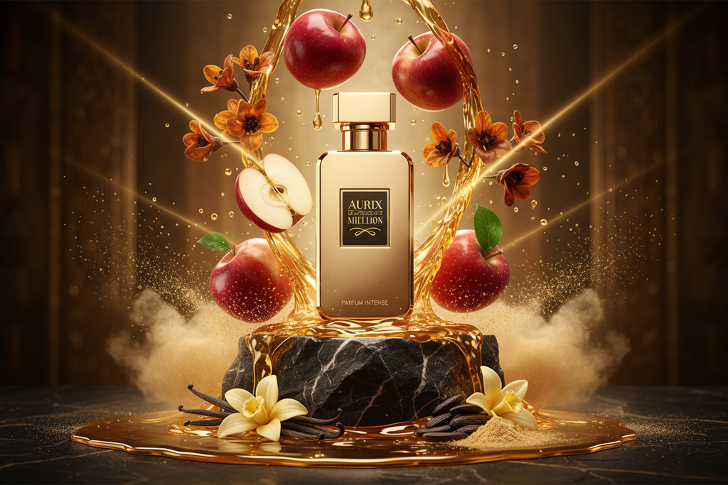 Aurix Inspiriert von: ONE MILLION ELIXIR von PACO RABANNE. Intensiv, süß, fruchtig. Dieser Duft bietet eine ausgewogene Komposition, die seinen besonderen Charakter unterstreicht.

Kopfnote: Apfel
Herznote: Davanas
Basisnote: Vanille, Tonka
Eigenschaften: süß, intensiv