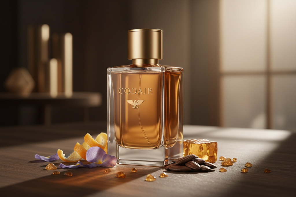 Codair Inspiriert von: CODE PARFUM von ARMANI. Warm, aromatisch, elegant. Dieser Duft bietet eine ausgewogene Komposition, die seinen besonderen Charakter unterstreicht.

Kopfnote: Bergamotte
Herznote: Iris
Basisnote: Tonkabohne, Amber
Eigenschaften: edel, aromatisch