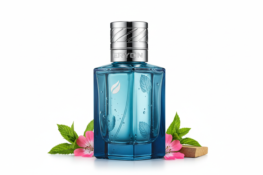 Eryon Inspiriert von: EROS EDT von VERSACE. Frisch, süß &amp; aromatisch. Dieser Duft bietet eine ausgewogene Komposition, die seinen besonderen Charakter unterstreicht.

Kopfnote: Minze
Herznote: Geranie
Basisnote: Vanille, Zedernholz
Eigenschaften: sportlich, süß