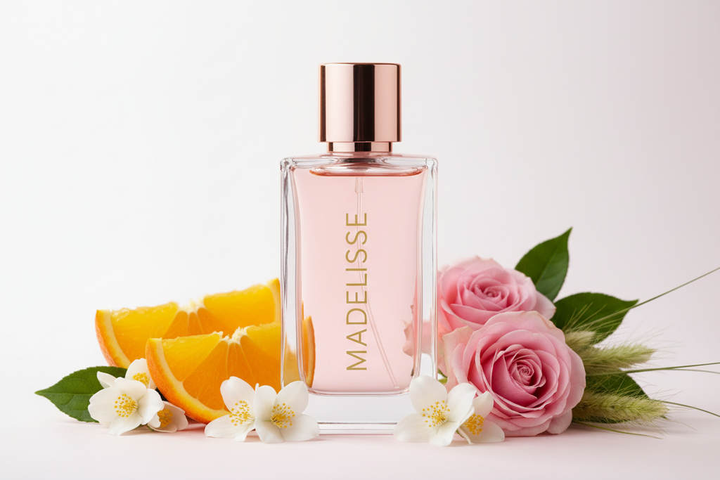 Madelisse Inspiriert von: COCO MADEMOISELLE von CHANEL. Frisch, modern, feminin. Dieser Duft bietet eine ausgewogene Komposition, die seinen besonderen Charakter unterstreicht.

Kopfnote: Orange
Herznote: Jasmin, Rose
Basisnote: Patchouli, Vetiver
Eigenschaften: frisch, elegant