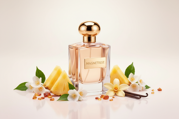 Magnetisse Inspiriert von: MAGNETISM von ESCADA. Fruchtig, süß, warm. Dieser Duft bietet eine ausgewogene Komposition, die seinen besonderen Charakter unterstreicht.

Kopfnote: Ananas
Herznote: Jasmin
Basisnote: Vanille, Amber
Eigenschaften: fruchtig, süß