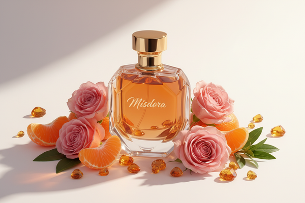 Misdora Inspiriert von: MISS DIOR LE PARFUM von DIOR. Amber, Rose, warm. Dieser Duft bietet eine ausgewogene Komposition, die seinen besonderen Charakter unterstreicht.

Kopfnote: Mandarine
Herznote: Rose
Basisnote: Amber, Patchouli
Eigenschaften: warm, floral