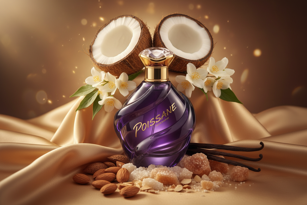 Poissane Inspiriert von: HYPNOTIC POISON von DIOR. Süß, sinnlich, mandelig. Dieser Duft bietet eine ausgewogene Komposition, die seinen besonderen Charakter unterstreicht.

Kopfnote: Kokos
Herznote: Jasmin
Basisnote: Vanille, Mandel
Eigenschaften: sinnlich, süß