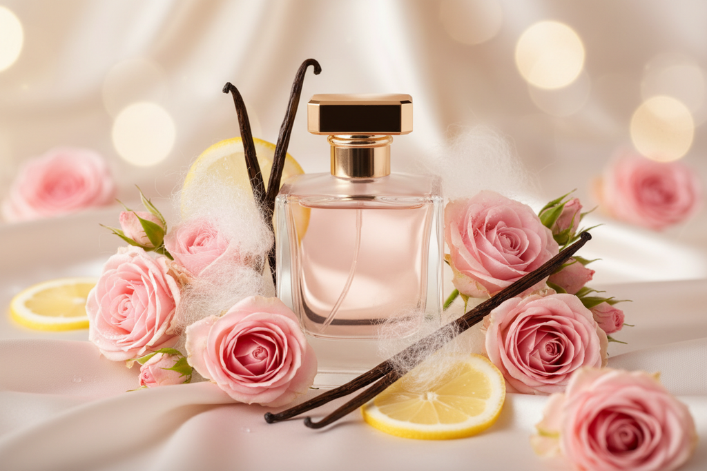 Rosalyn Inspiriert von: ROSES VANILLE von MANCERA. Süß, vanillig, rosig. Dieser Duft bietet eine ausgewogene Komposition, die seinen besonderen Charakter unterstreicht.

Kopfnote: Lemon
Herznote: Rose
Basisnote: Vanilla, White Musk
Eigenschaften: süß, blumig