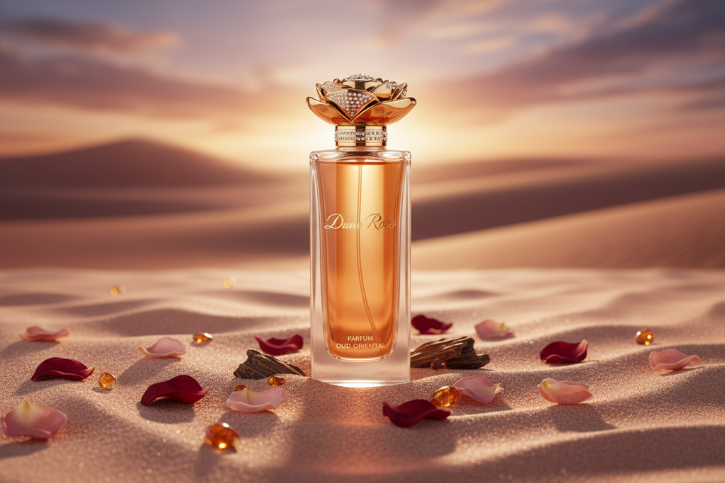 Sabrosa Inspiriert von: LES SABLES ROSES von LOUIS VUITTON. Rosen-Oud, orientalisch. Dieser Duft bietet eine ausgewogene Komposition, die seinen besonderen Charakter unterstreicht.

Kopfnote: Rose
Herznote: Oud
Basisnote: Amber, Moschus
Eigenschaften: blumig, orientalisch