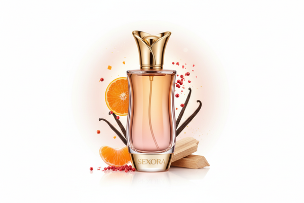 Sexora Inspiriert von: 212 SEXY von CAROLINA HERRERA. Süß, warm, verführerisch. Dieser Duft bietet eine ausgewogene Komposition, die seinen besonderen Charakter unterstreicht.

Kopfnote: Mandarine
Herznote: Pink Pepper
Basisnote: Vanille, Sandelholz
Eigenschaften: süß, feminin