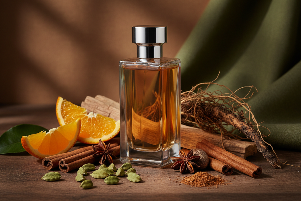 Signet Inspiriert von: DECLARATION von CARTIER. Holzig-würzig, frisch und markant. Dieser Duft bietet eine ausgewogene Komposition, die seinen besonderen Charakter unterstreicht.

Kopfnote: Bitterorange
Herznote: Kardamom, Gewürze
Basisnote: Zedernholz, Vetiver
Eigenschaften: würzig, aromatisch